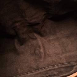 Pre Owned Gucci Orange Ostrich Large Dialux Queen Satchel