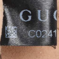 Pre Owned Gucci Black Matelassé Leather GG Marmont Belt Bag