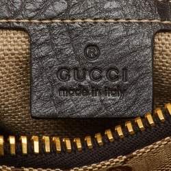 Pre Owned Gucci Beige/Brown GG Canvas and Leather Medium Darwin Convertible Backpack