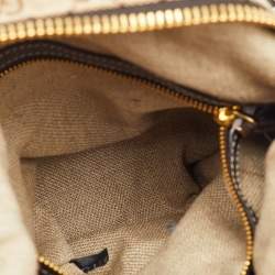 Pre Owned Gucci Beige/Brown GG Canvas and Leather Medium Darwin Convertible Backpack