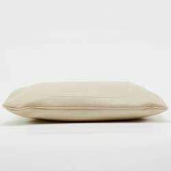 مملوكة مسبقًا Gucci White Leather Double G Large Aphrodite Shoulder Bag