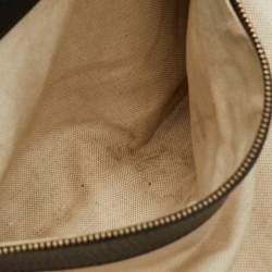 Pre Owned Gucci Black Pebbled Leather Medium Swing Tote
