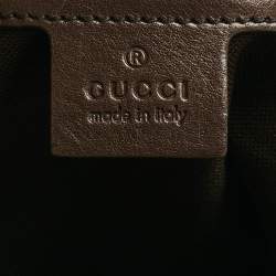 Pre Owned Gucci Brown/Beige GG Crystal Canvas Babouska Tote