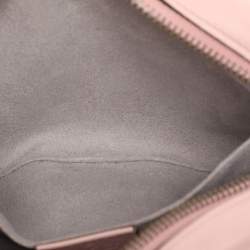 Pre Owned Gucci Dusty Pink Leather GG Marmont Mini Shoulder Bag