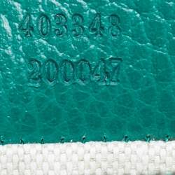 Pre Owned Gucci Green Leather Medium Dionysus Shoulder Bag