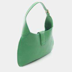 Pre Owned Gucci Green Medium Leather Aphrodite Crossbody