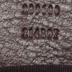 Pre Owned Gucci Beige/Brown GG Crystal Canvas Babouska Crest Dome Bag