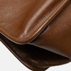 Pre Owned Gucci Brown Medium Leather Horsebit 1955 Tote