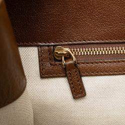 Pre Owned Gucci Brown Medium Leather Horsebit 1955 Tote