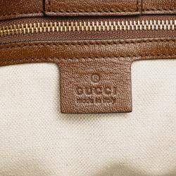 Pre Owned Gucci Brown Medium Leather Horsebit 1955 Tote