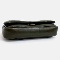 Pre Owned Gucci Black Leather GG Milano Small Top Handle Bag