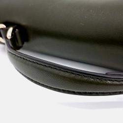 Pre Owned Gucci Black Leather GG Milano Small Top Handle Bag