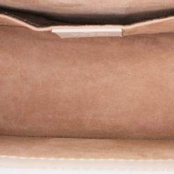 Pre Owned Gucci White Mini Calfskin Sylvie Satchel