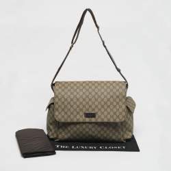 مملوكة مسبقًا حقيبة تغيير حفاضات للأطفال غوتشي بيج جي جي سوبريم كانفاس