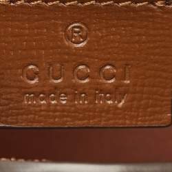 مملوكة مسبقًا حقيبة كروس بودي صغيرة هورسبيت 1955 قماش جي جي سوبريم بني/بيج غوتشي