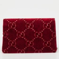 مملوكة مسبقًا حقيبة كتف غوتشي Dionysus سوبر ميني جلد بقرص مخملي GG أسود/أحمر