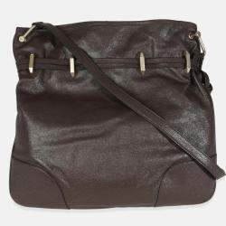 Pre Owned Gucci Brown Calfskin Leather 1955 Horsebit Cinch