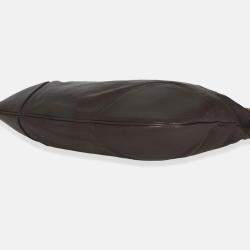 Pre Owned Gucci Brown Calfskin Leather 1955 Horsebit Cinch