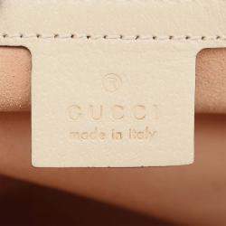 Pre Owned Gucci Brown GG Supreme Les Pommes Apple and Heart Backpack