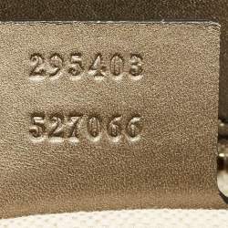 Pre Owned Gucci Metallic Guccissima Patent Leather Large Emily Chain Shoulder Bag