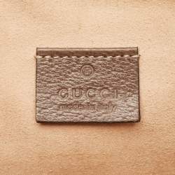 Pre Owned Gucci Brown/Beige GG Supreme Canvas Ophidia Pouch