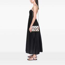 مملوكة مسبقًا محفظة سلسلة ديونيسوس غوتشي جي جي تويد أحمر/أبيض