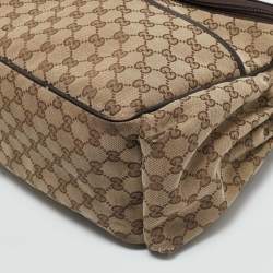 Pre Owned Gucci Beige/Ebony GG Canvas Original Baby Changing Bag