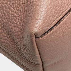 Pre Owned Gucci Pink Medium Leather Soho Chain Tote