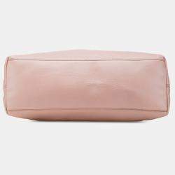 Pre Owned Gucci Pink Medium Leather Soho Chain Tote