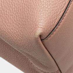 Pre Owned Gucci Pink Medium Leather Soho Chain Tote