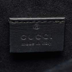 Pre Owned Gucci Beige/Black GG Supreme Canvas and Suede Small Dionysus Shoulder Bag