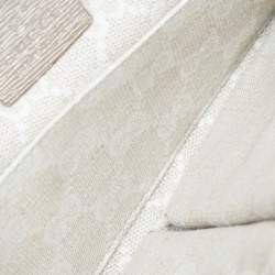 Pre Owned Gucci Metallic Beige Leather Bright Bit Clutch