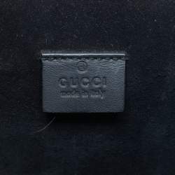 Pre Owned Gucci Beige/Black GG Supreme Canvas and Suede Small Dionysus Shoulder Bag