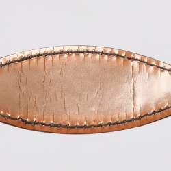 Pre Owned Gucci Beige Guccissima Patent Leather Medium Emily Chain Shoulder Bag