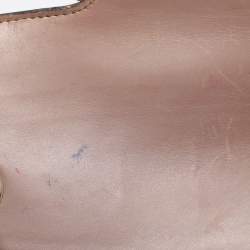 Pre Owned Gucci Beige Guccissima Patent Leather Medium Emily Chain Shoulder Bag