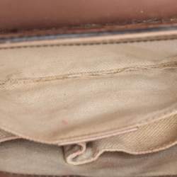 Pre Owned Gucci Beige Guccissima Patent Leather Medium Emily Chain Shoulder Bag