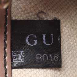 Pre Owned Gucci Beige Guccissima Patent Leather Medium Emily Chain Shoulder Bag