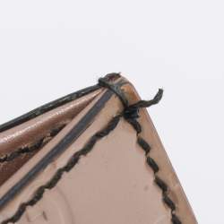 Pre Owned Gucci Beige Guccissima Patent Leather Medium Emily Chain Shoulder Bag