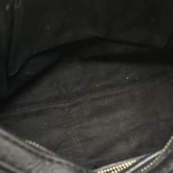 Pre Owned Gucci Black Leather Small Web Horsebit Heritage Hobo
