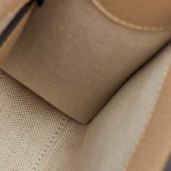 Pre Owned Gucci Beige/Off White GG Supreme Canvas and Leather Mini Tote