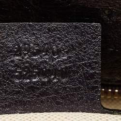 Pre Owned Gucci Metallic Purple Ostrich Large Emily Chain Shoulder Bag