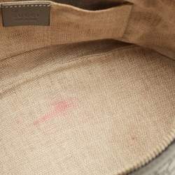 Pre Owned Gucci Grey Microguccissima Leather Mini Nice Dome Bag