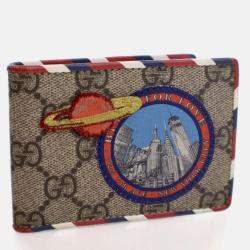 Pre Owned Gucci Courrier GG Supreme Bi Fold Wallet