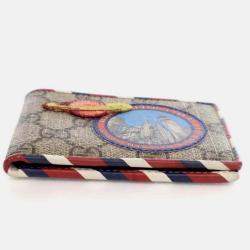 Pre Owned Gucci Courrier GG Supreme Bi Fold Wallet