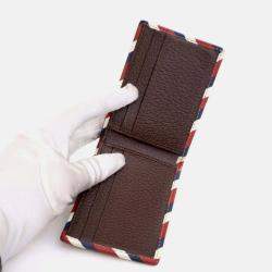 Pre Owned Gucci Courrier GG Supreme Bi Fold Wallet
