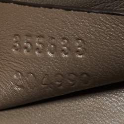 Pre Owned Gucci Pink Suede Interlocking Crystals Broadway Clutch