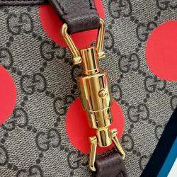 Pre Owned Gucci Jackie 1961 GG Multicolor Coated Canvas Small  Shoulder Bag