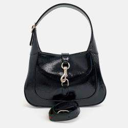 Pre Owned Gucci Patent Jackie Small Shoulder Bag