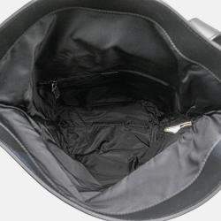 Pre Owned Gucci Black Canvas Techno Web Fold Over Backpack