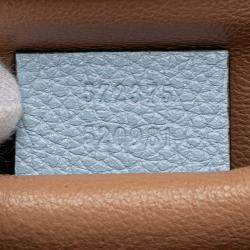 مملوكة مسبقًا Gucci Blue Small Leather Zumi Satchel